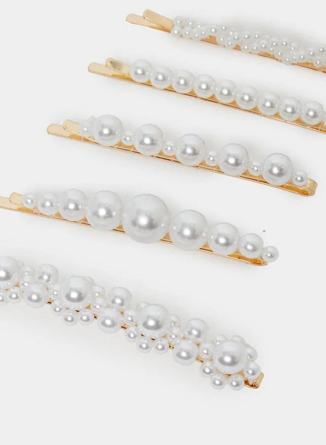 Styli Pack Of 6 - Pearl Hair Clips